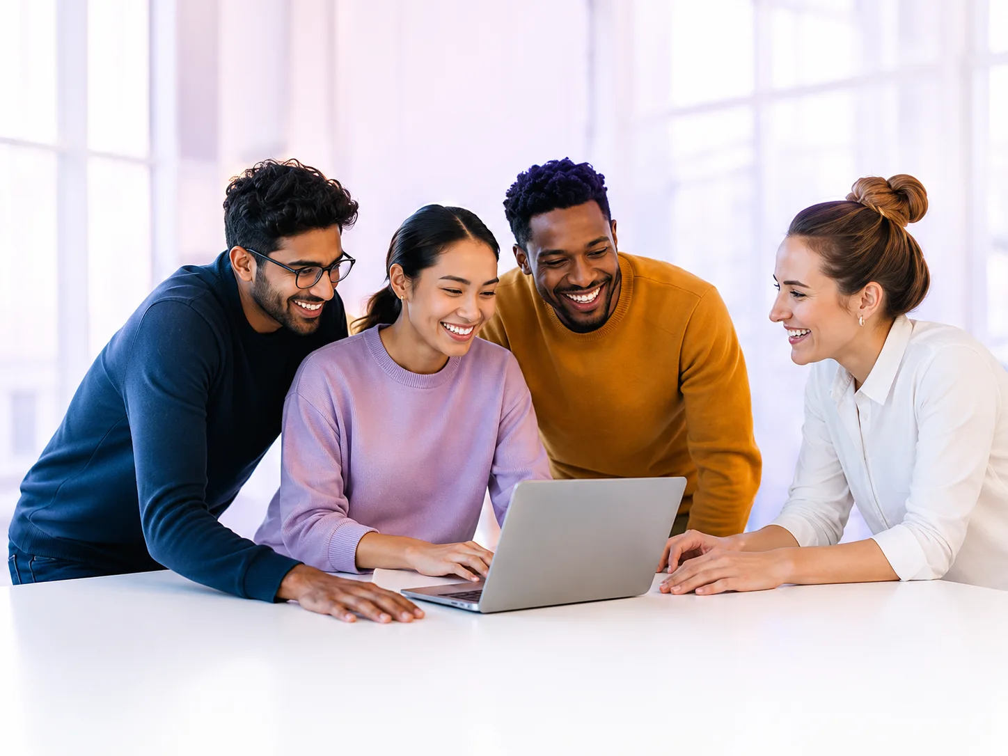 The Ensinor team collaborating around a table